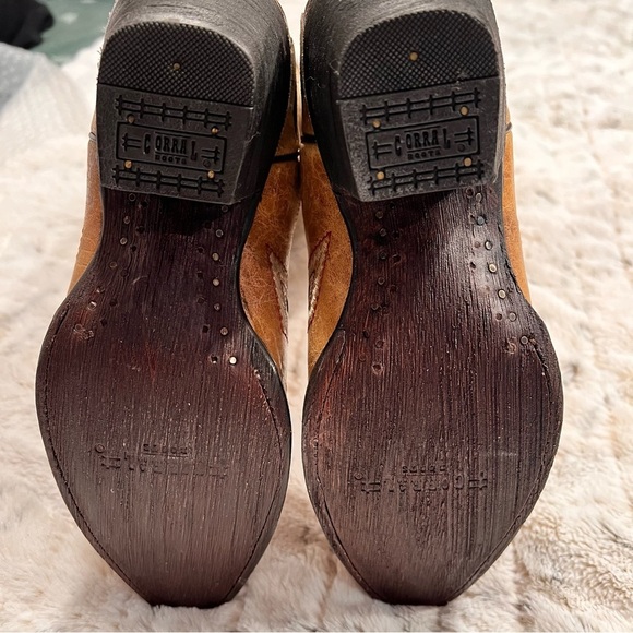 NWOB Corral Antique Saddle Aztec Pattern Boots Sz-5 - Picture 6 of 12